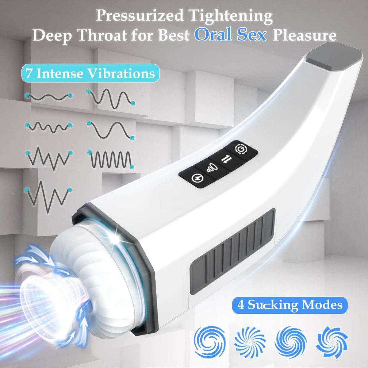 Telescopic Thrusting Male Masturbator - Sucking Stroker Cup