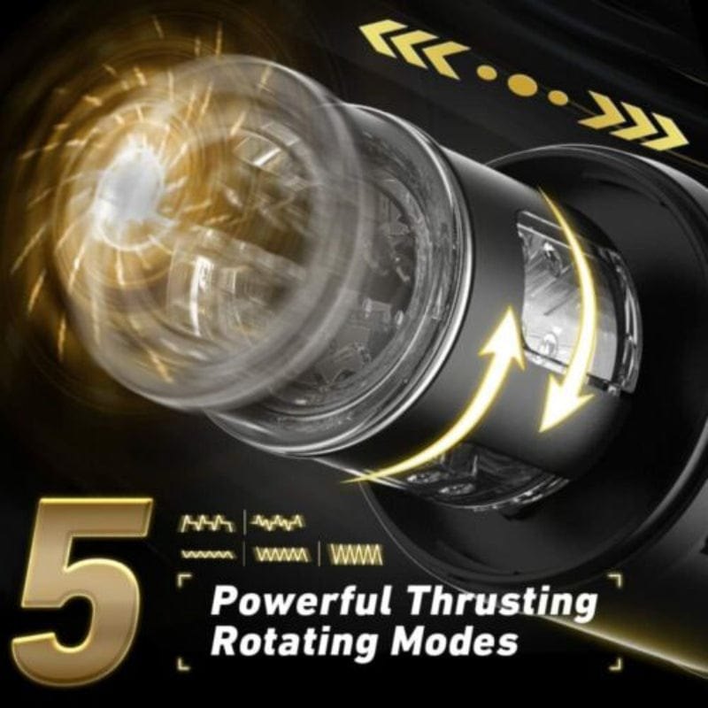 Telescoping Suction Masturbator - Vibrating Male Masturbator