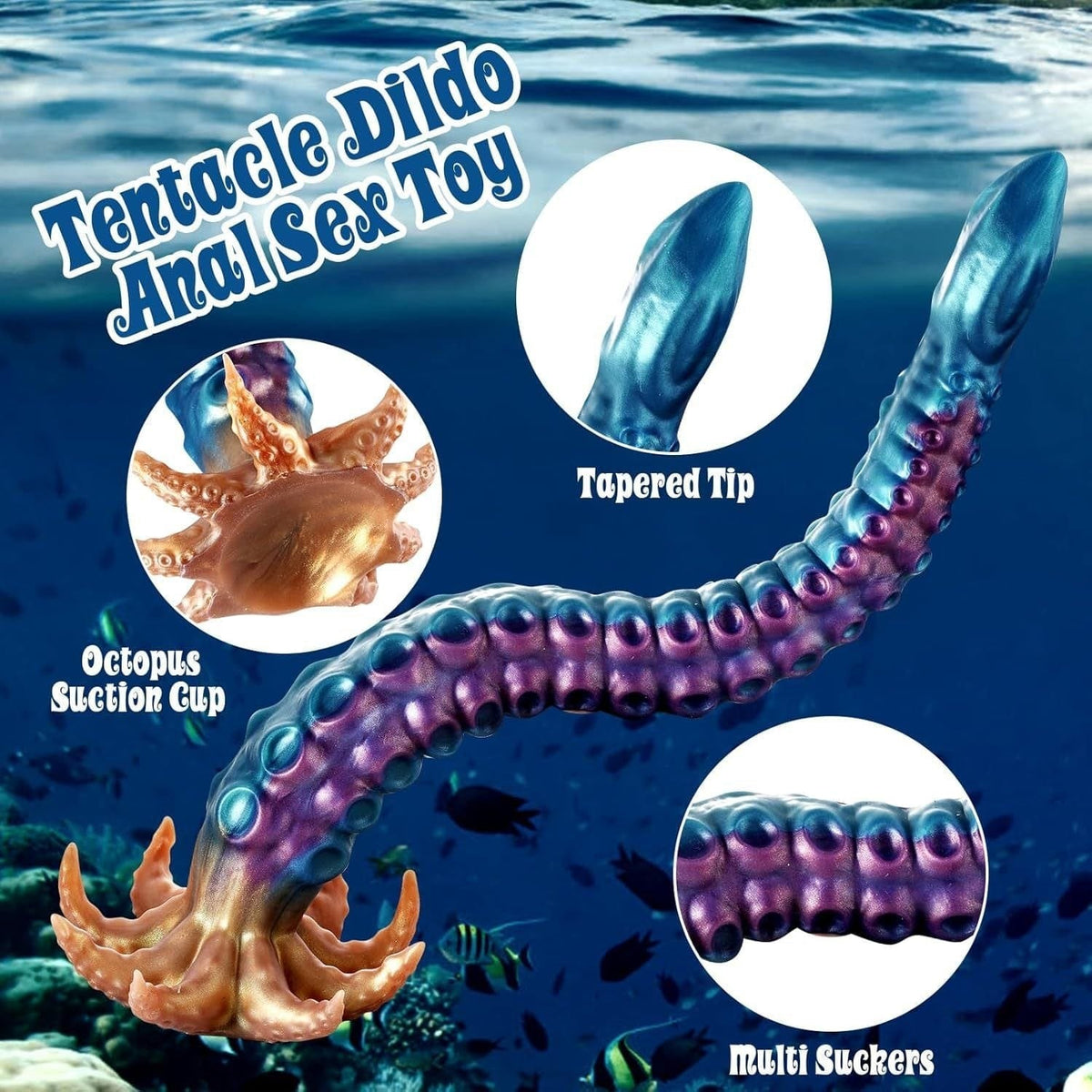 Tentacle Anal Fantasy Dildo - Silicone Tentacle Sex Toy