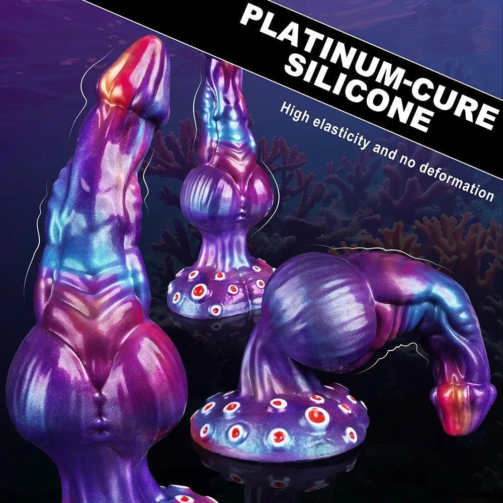 Tentacle Coral Fantasy Dildo 9.25 In - Knotted Sea Creature