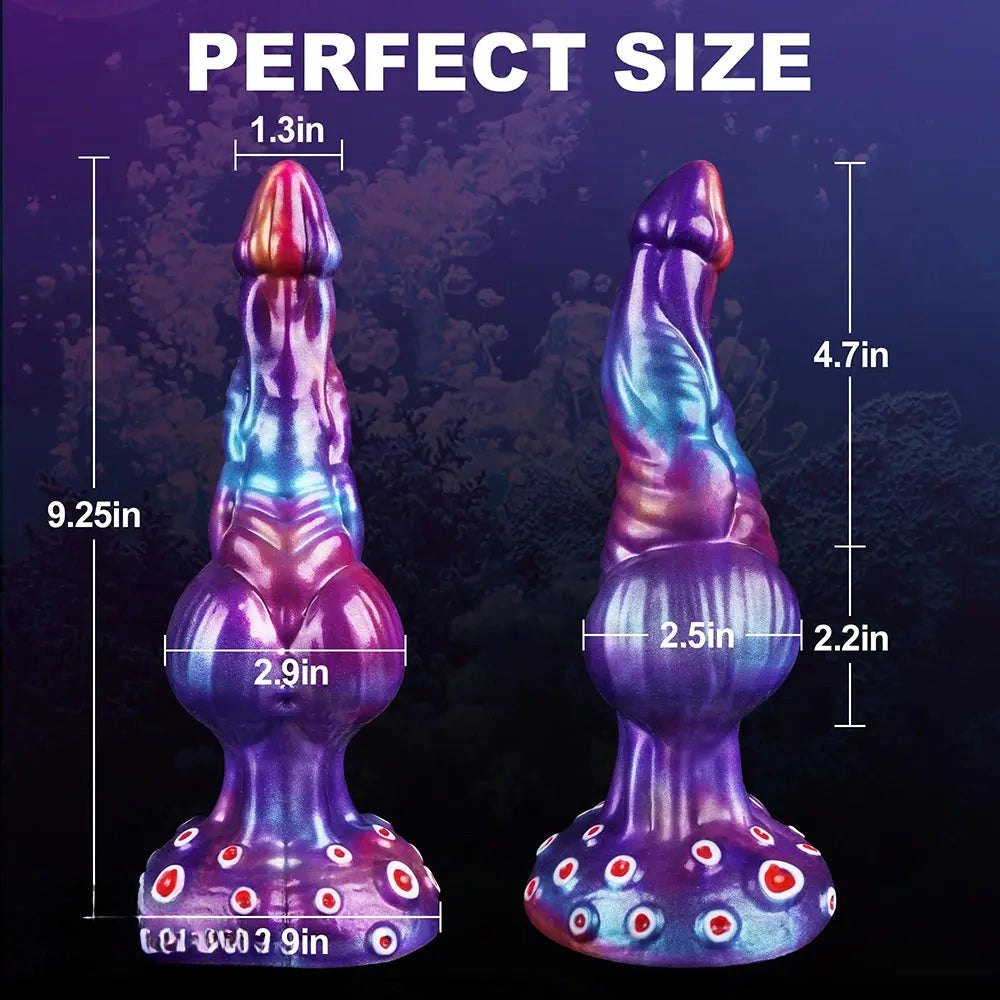Tentacle Coral Fantasy Dildo 9.25 In - Knotted Sea Creature