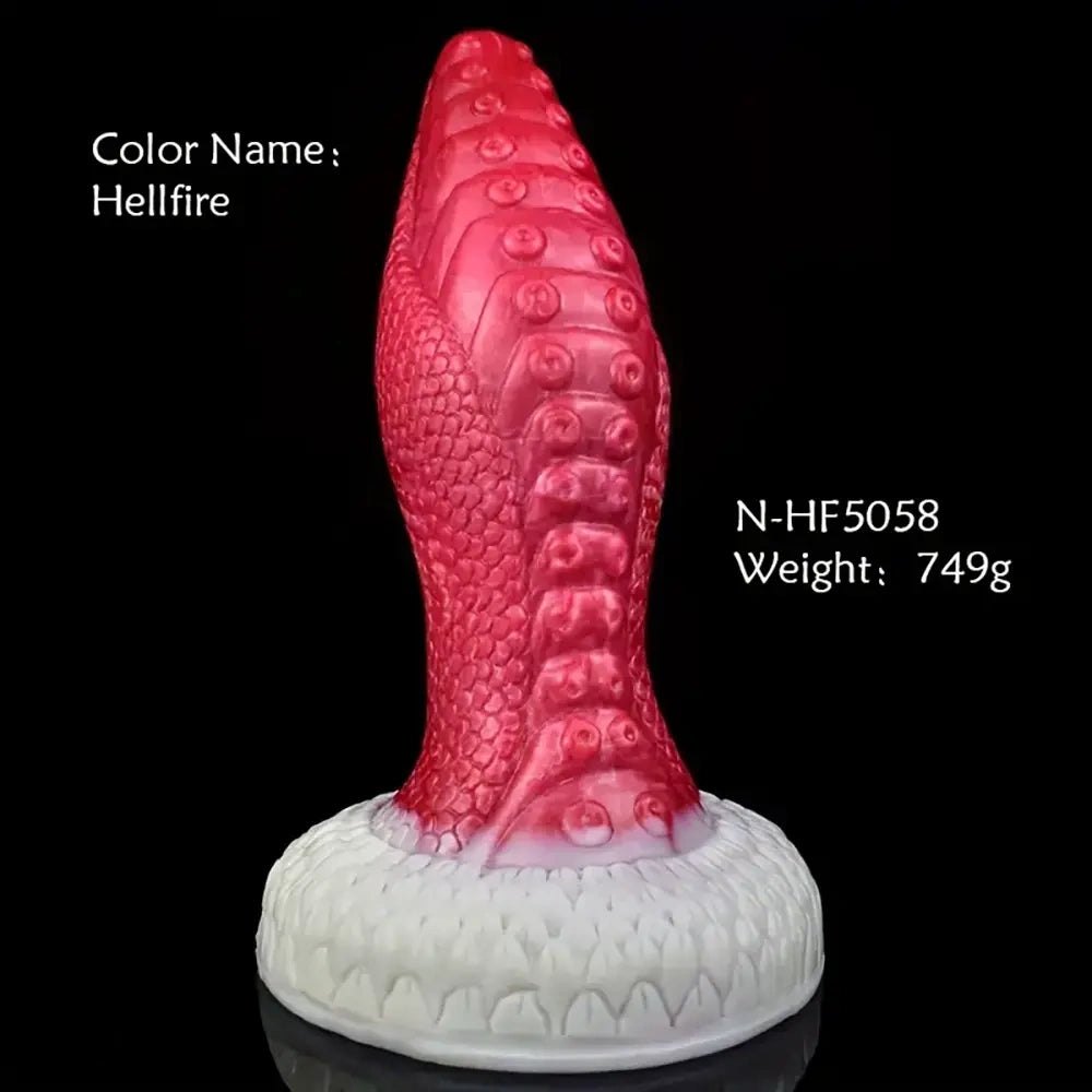 Tentacle Dragon Fantasy Dildo - Textured Liquid Silicone Dildo