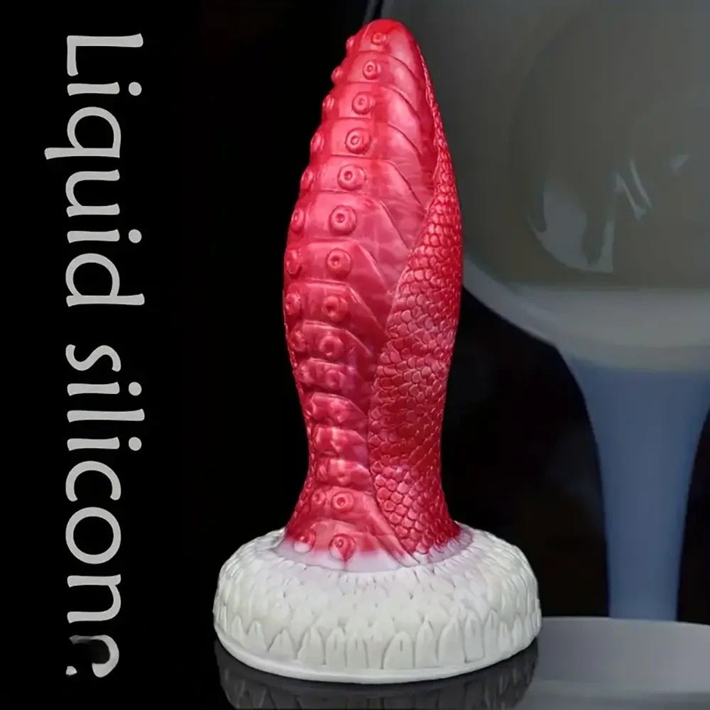 Tentacle Dragon Fantasy Dildo - Textured Liquid Silicone Dildo