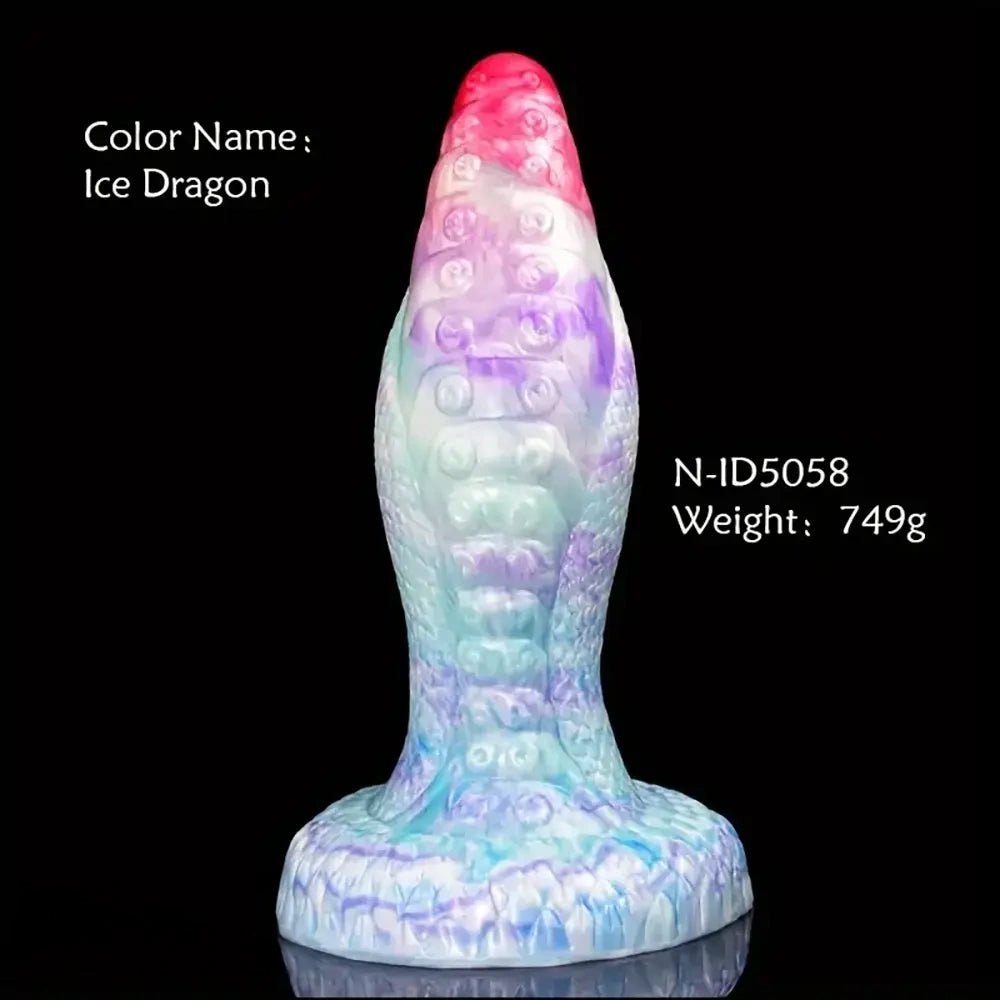 Tentacle Dragon Fantasy Dildo - Textured Liquid Silicone Dildo