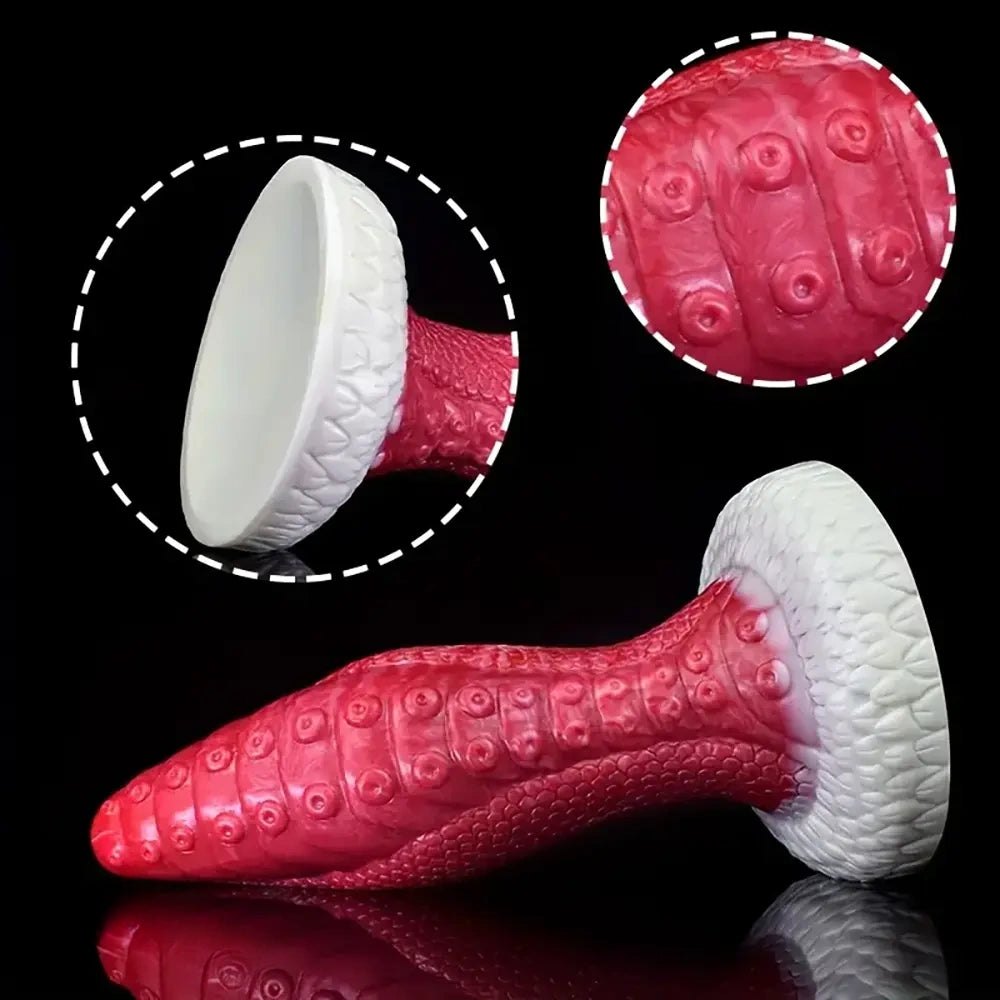 Tentacle Dragon Fantasy Dildo - Textured Liquid Silicone Dildo