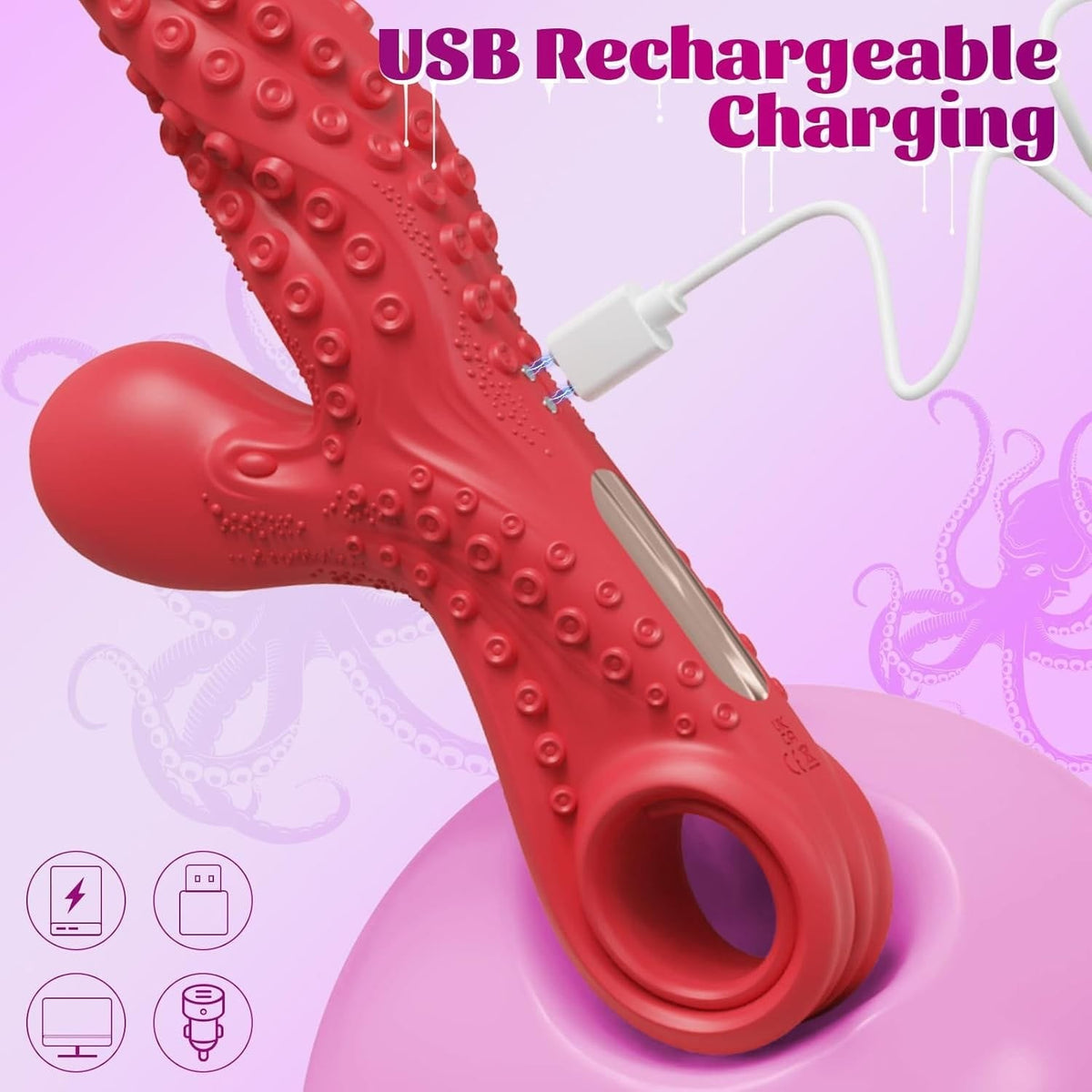 Tentacle Dual-Stim G-Spot Vibrator - Rabbit G-Spot Vibrator