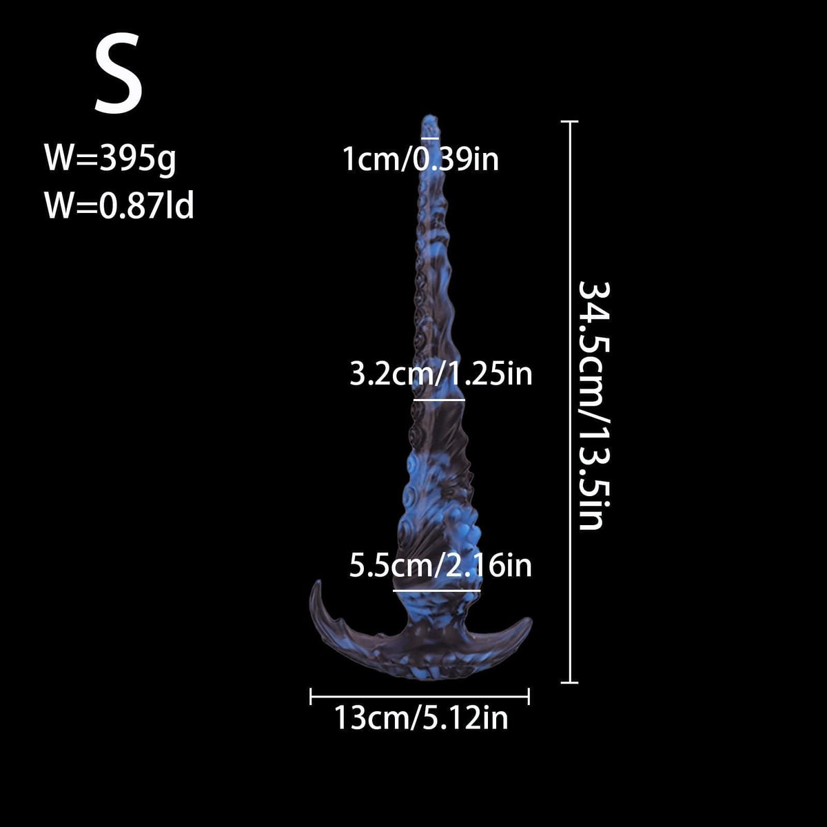 Tentacle Fantasy Dildo 13.5 in - Liquid Silicone Monster Dildo