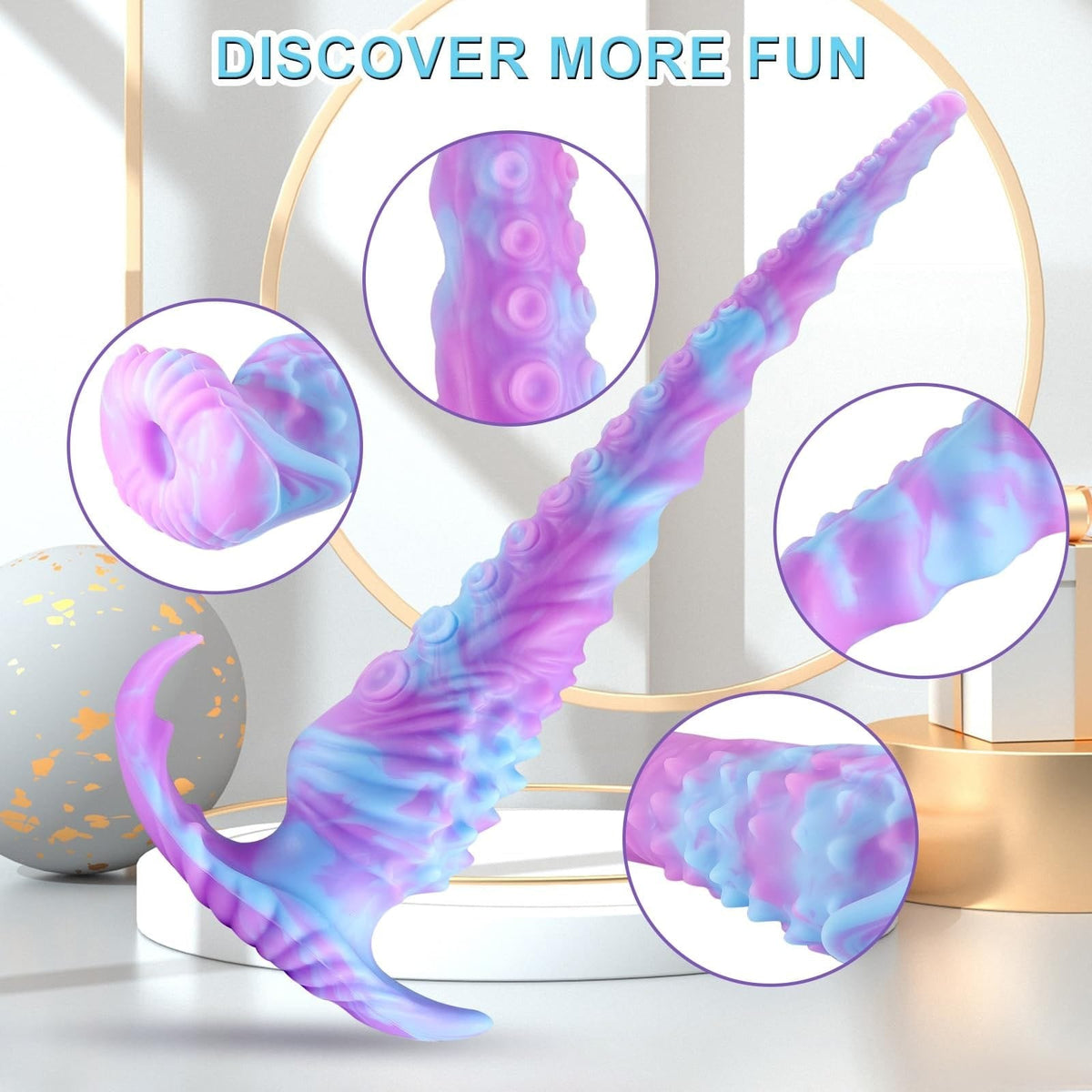 Tentacle Fantasy Dildo 13.5 in - Liquid Silicone Monster Dildo