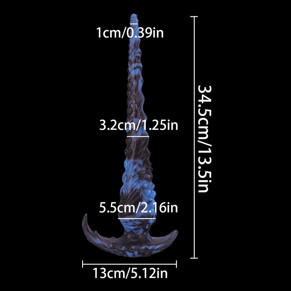 Tentacle Fantasy Dildo 13.5 in - Liquid Silicone Monster Dildo