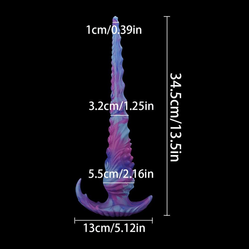 Tentacle Fantasy Dildo 13.5 in - Liquid Silicone Monster Dildo
