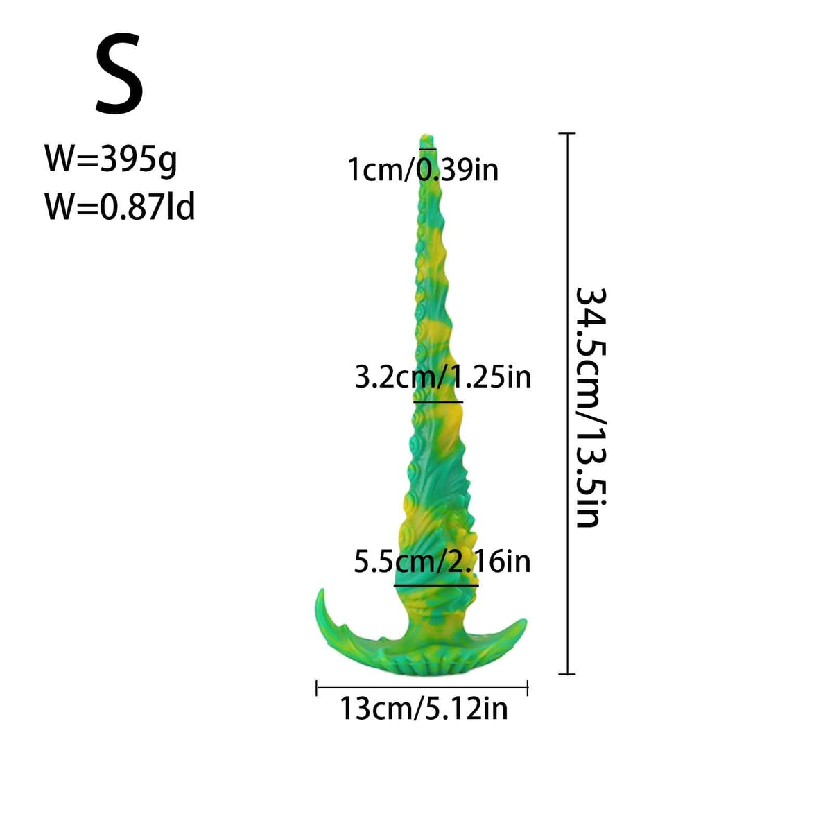 Tentacle Fantasy Dildo 13.5 in - Liquid Silicone Monster Dildo