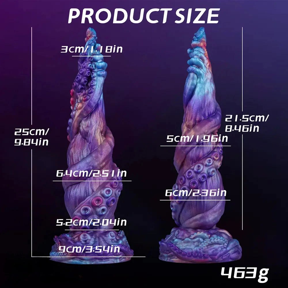 Tentacle Fantasy Dildo 9.84in - Purple Fantasy Dildo
