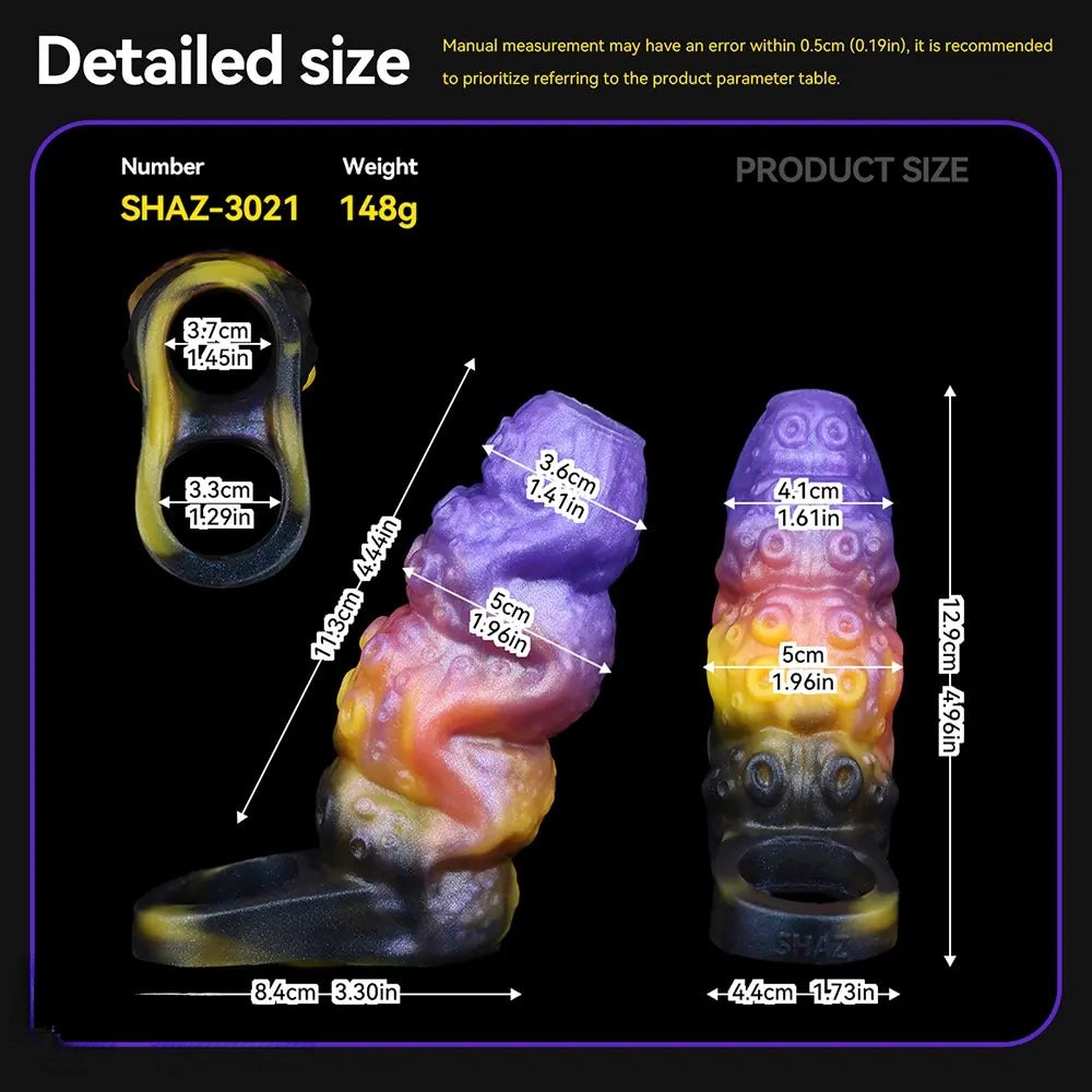 Tentacle Fantasy Hollow Sleeve 5 in - Fantasy Monster Dildo