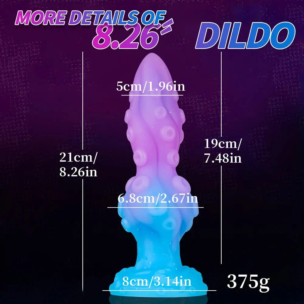 Tentacle Fantasy Silicone Dildo - Ridged Creature Fantasy Toy