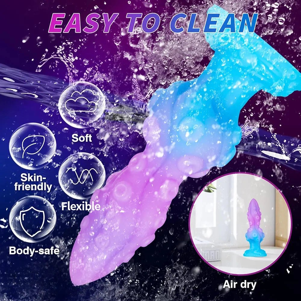 Tentacle Fantasy Silicone Dildo - Ridged Creature Fantasy Toy