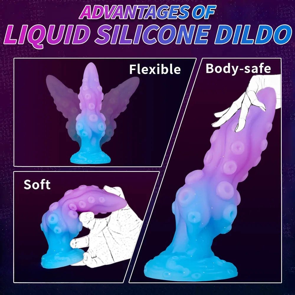 Tentacle Fantasy Silicone Dildo - Ridged Creature Fantasy Toy