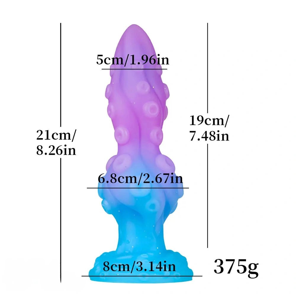Tentacle Fantasy Silicone Dildo - Ridged Creature Fantasy Toy