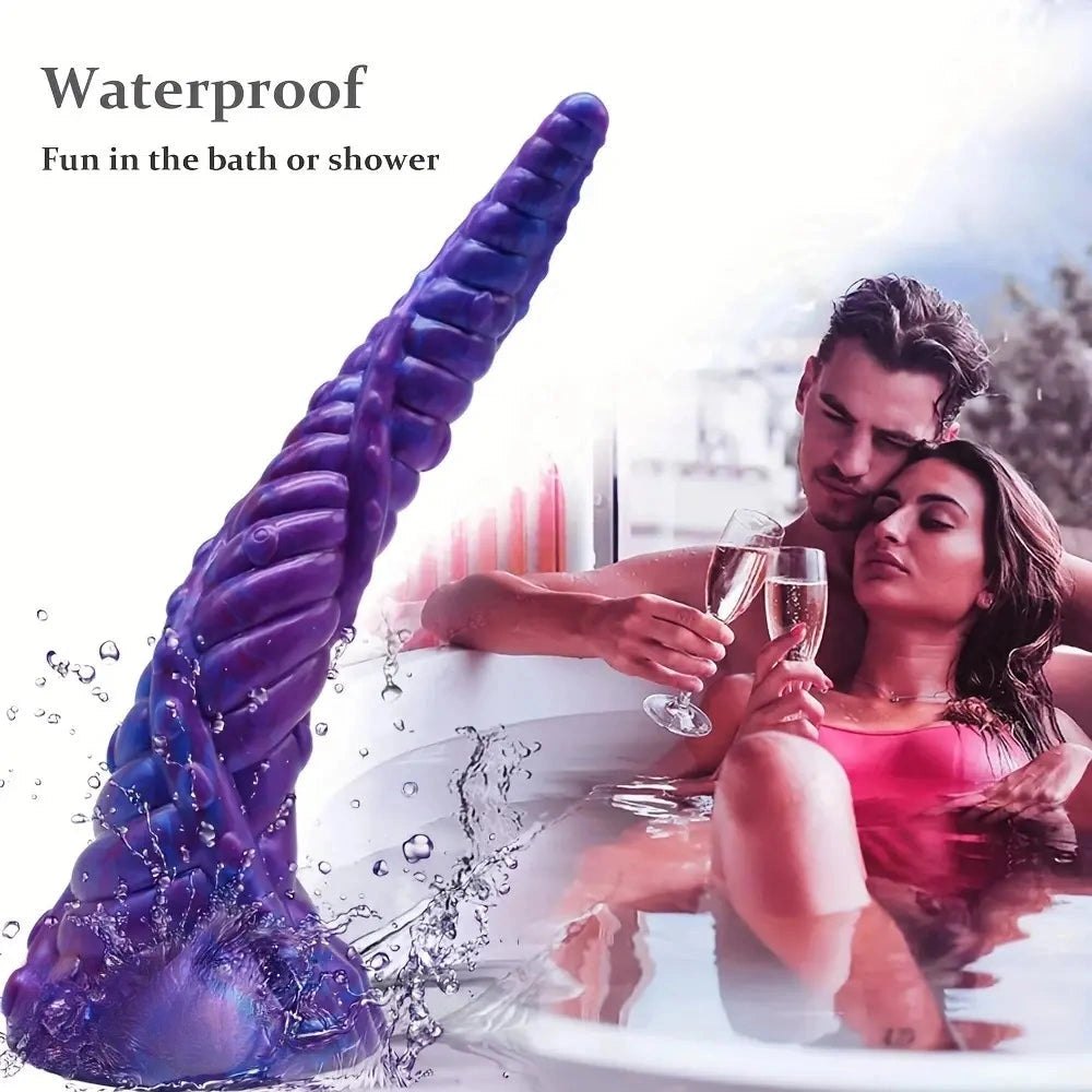 Tentacle Fantasy Silicone Dildo 11in - Ridged Tentacle Dildo