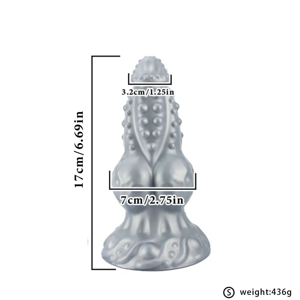 Tentacle Knot Fantasy Dildo - Spiked Silicone Monster Dildo