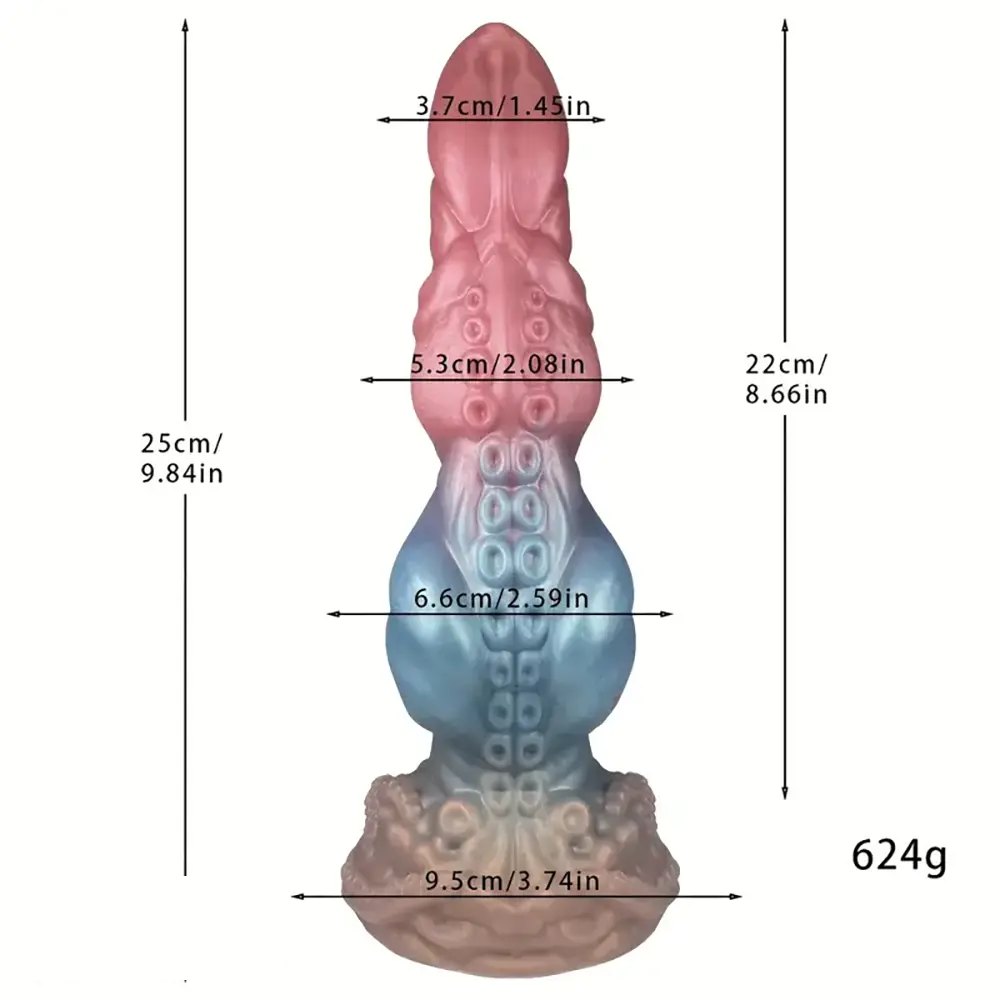 Tentacle Knot Fantasy Dildo - Textured Silicone Dildo