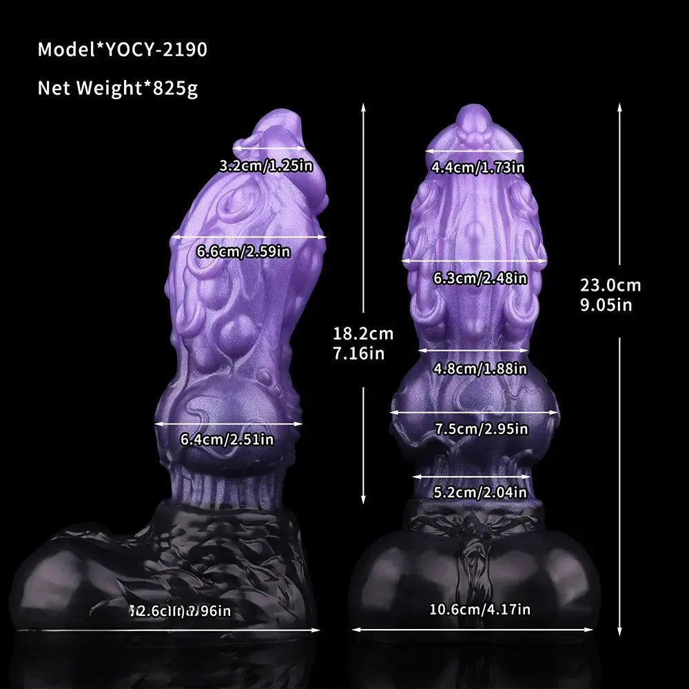 Tentacle Knot Fantasy Dildo - Dual Density Monster Dildo