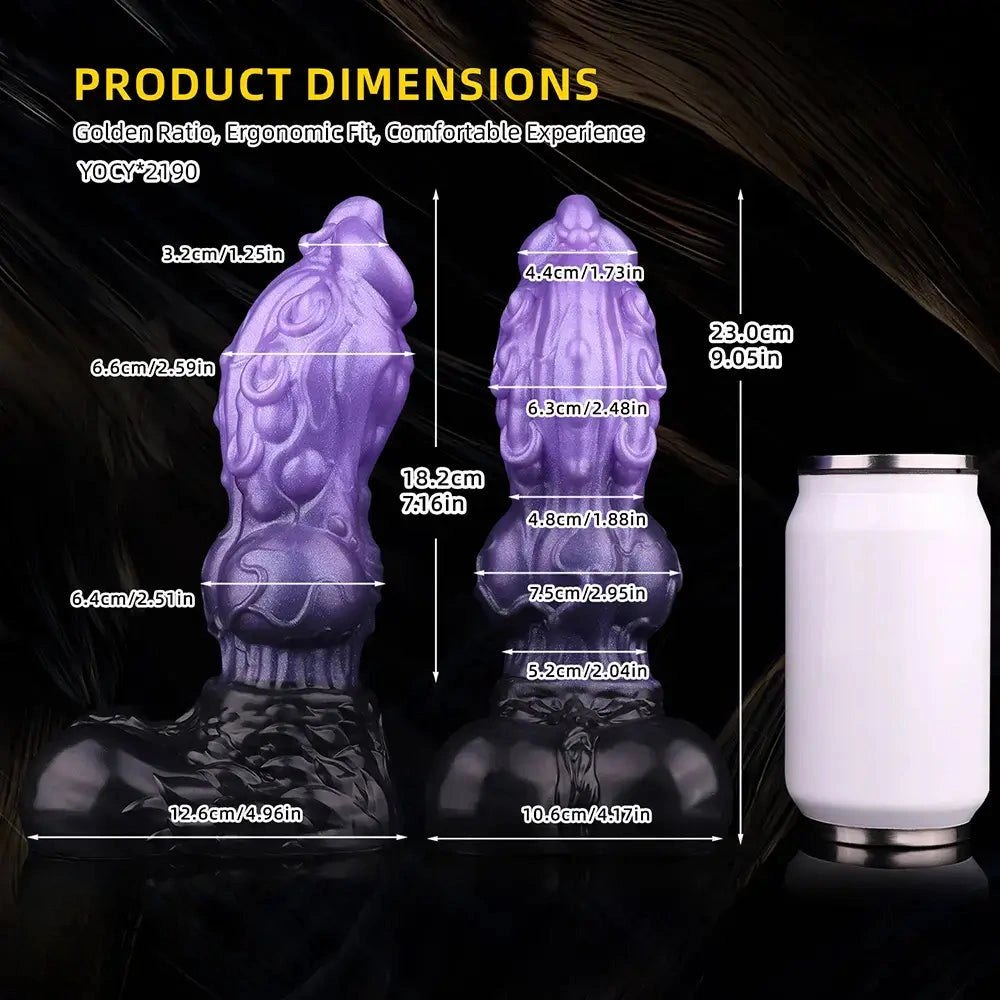 Tentacle Knot Fantasy Dildo - Dual Density Monster Dildo