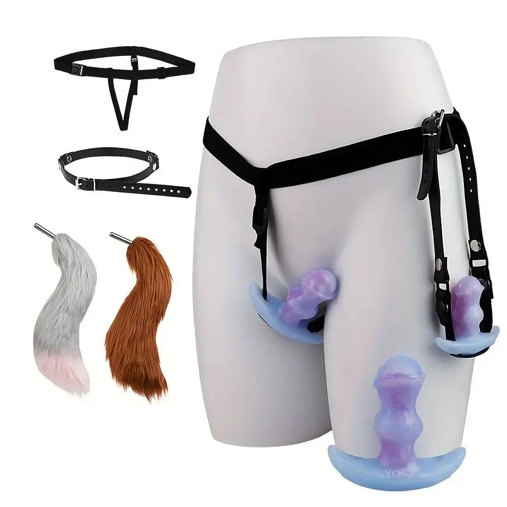 Tentacle Mouth Gag Dildo - Bondage Gag Harness