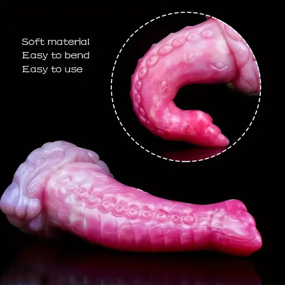 Tentacle Octopus Fantasy Dildo 8 in - Silicone Tentacle Dildo