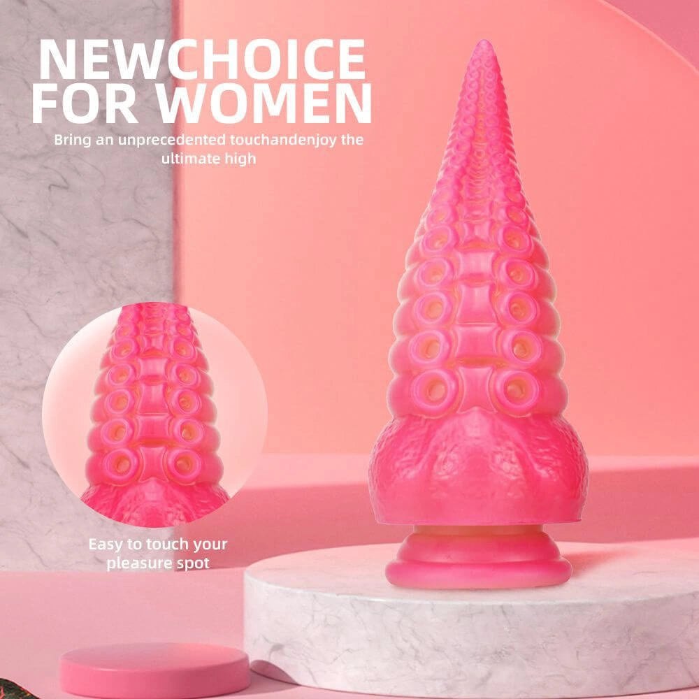 Tentacle Ombre Fantasy Dildo - Thick Silicone Octopus Toy