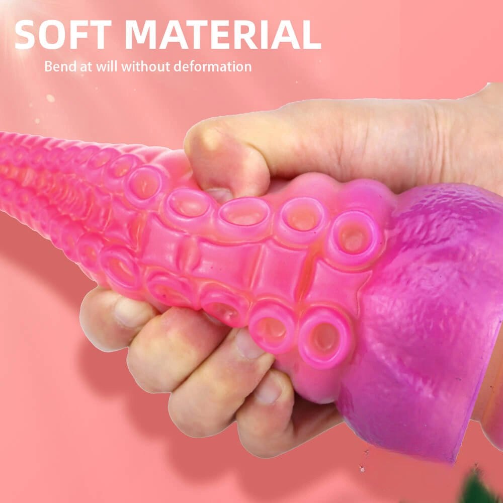Tentacle Ombre Fantasy Dildo - Thick Silicone Octopus Toy