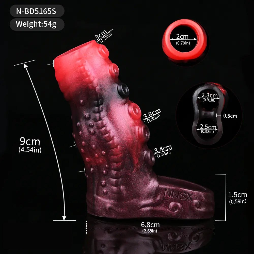 Tentacle Silicone Sleeve Extender - Fantasy Tentacle Cock Sleeve