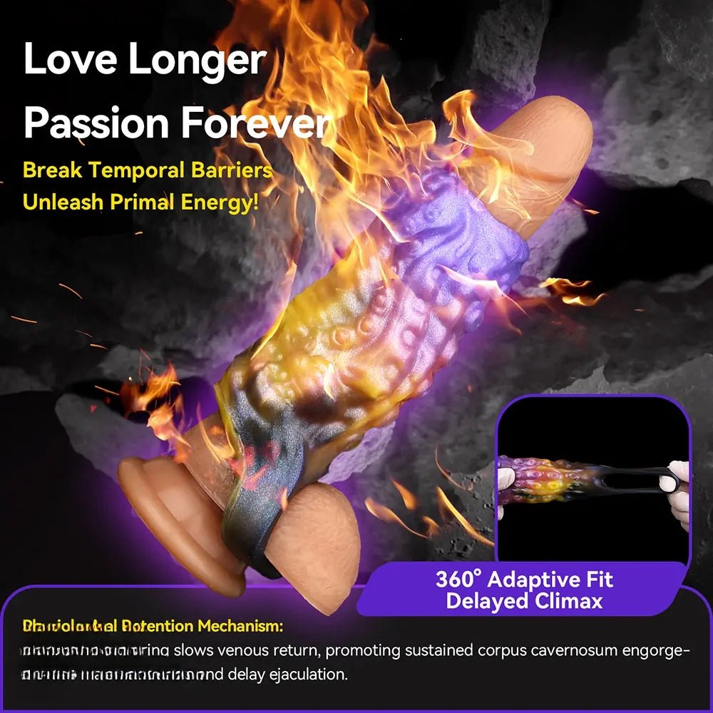 Tentacle Sleeve Cock Extender - Dragon Dildo Fantasy Sleeve