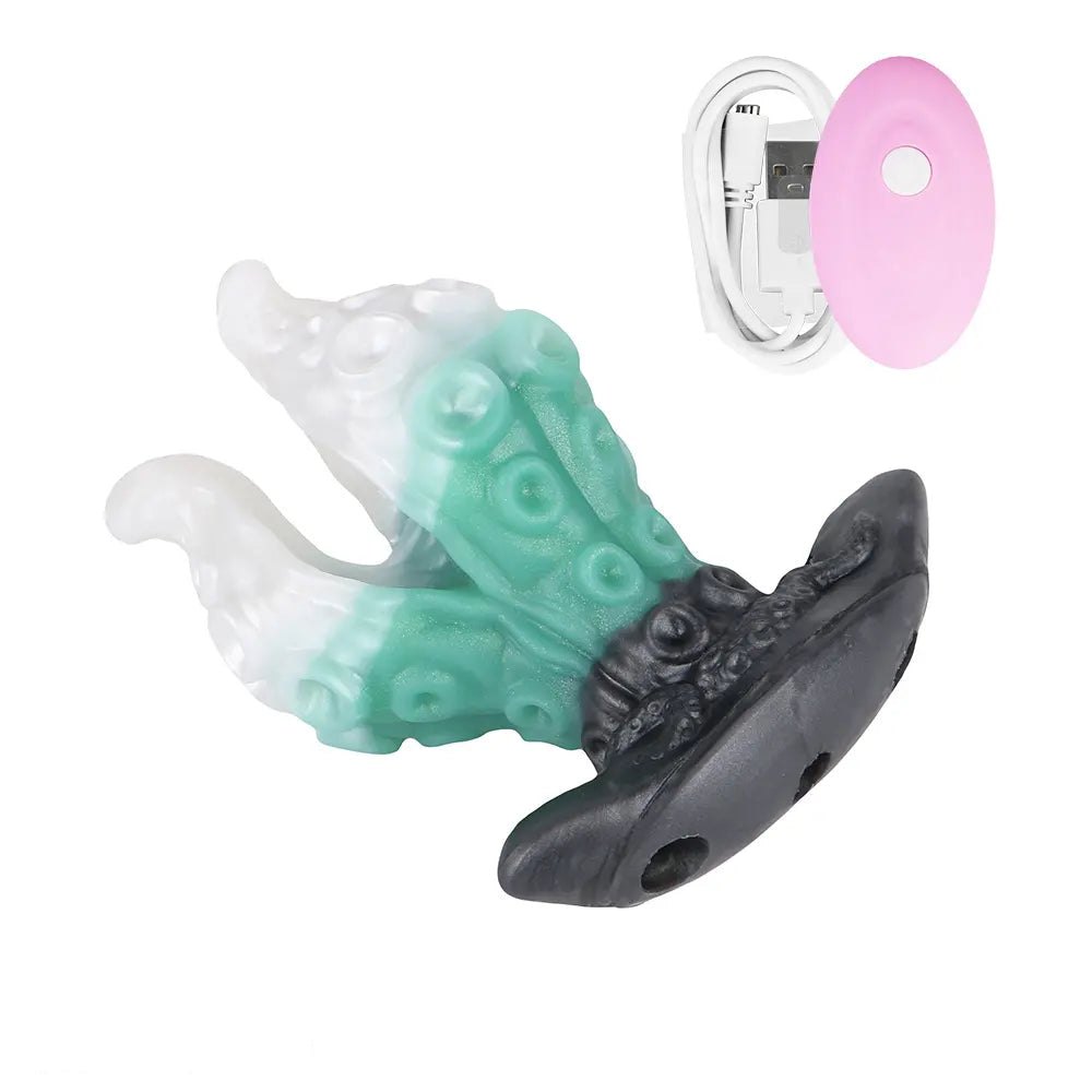Tentacle Strap-On Harness Dildo - Vibrating Fantasy Toy