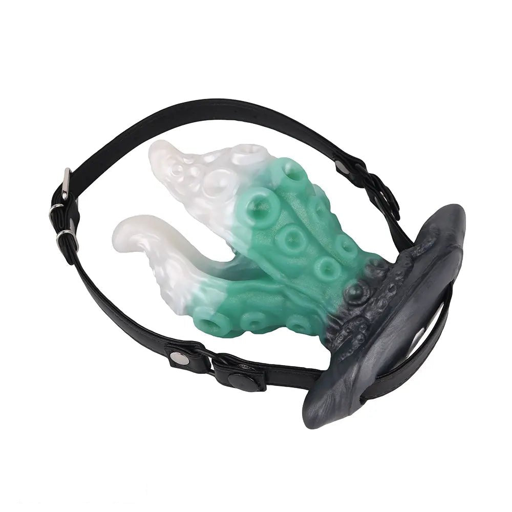 Tentacle Strap-On Harness Dildo - Vibrating Fantasy Toy