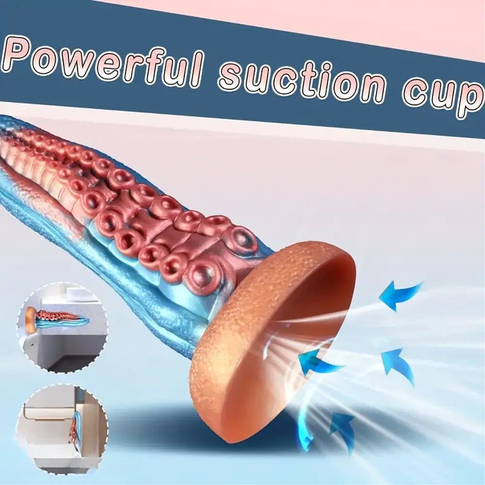 Tentacle Suction Cup Dildo - Silicone Fantasy Tentacle Dildo