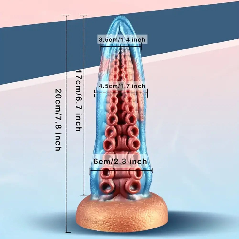 Tentacle Suction Cup Dildo - Silicone Fantasy Tentacle Dildo