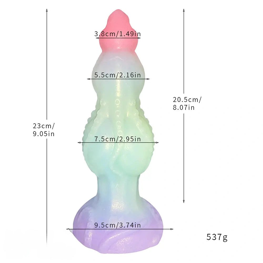 Tentacle Tapered Fantasy Dildo - Curved Monster Dildo