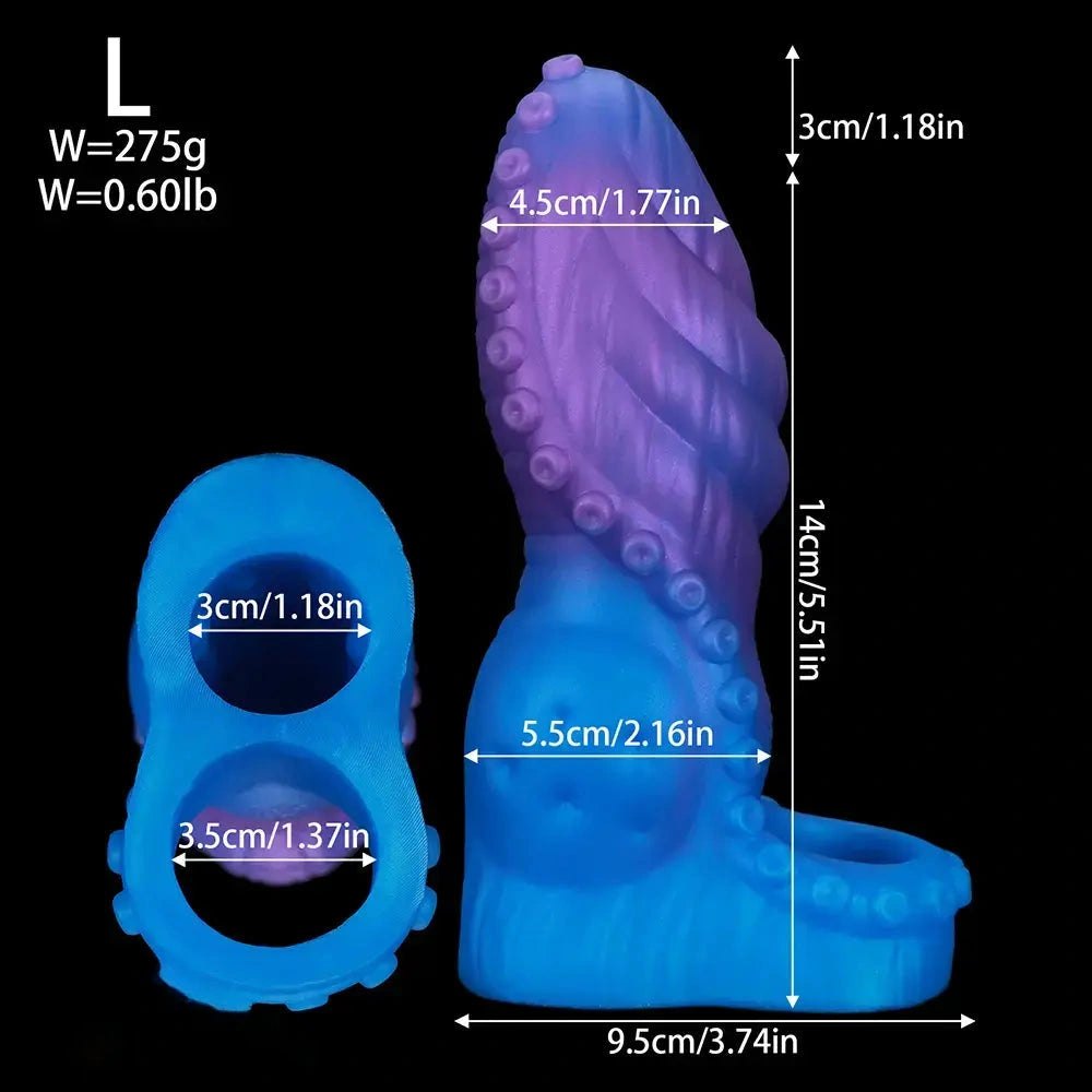 Tentacle Texture Fantasy Dildo - Silicone Monster Dildo