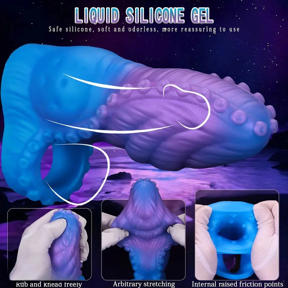 Tentacle Texture Fantasy Dildo - Silicone Monster Dildo