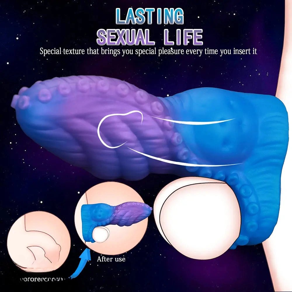 Tentacle Texture Fantasy Dildo - Silicone Monster Dildo