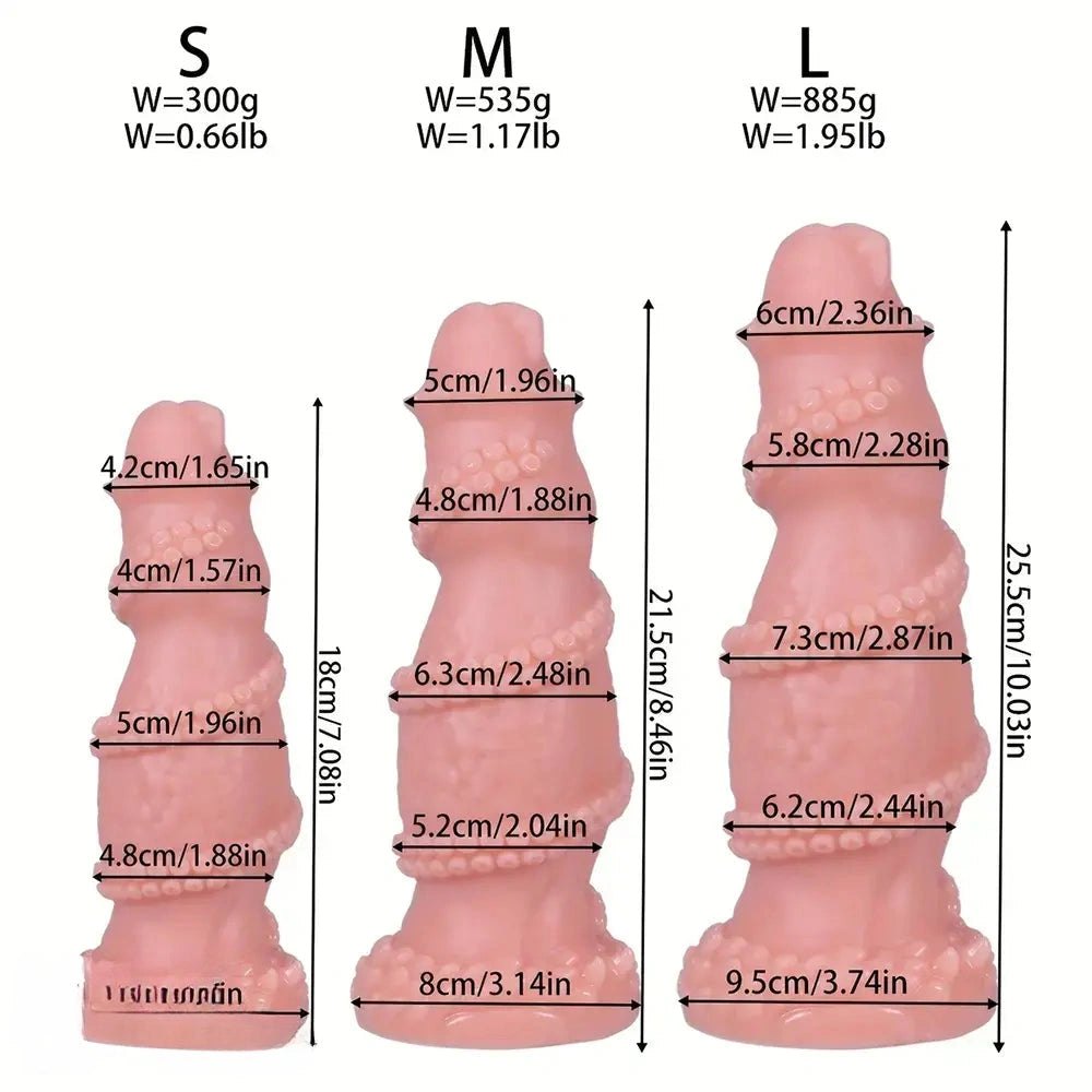 Tentacle Wrap Fantasy Dildo - Big Fantasy Monster Dildo