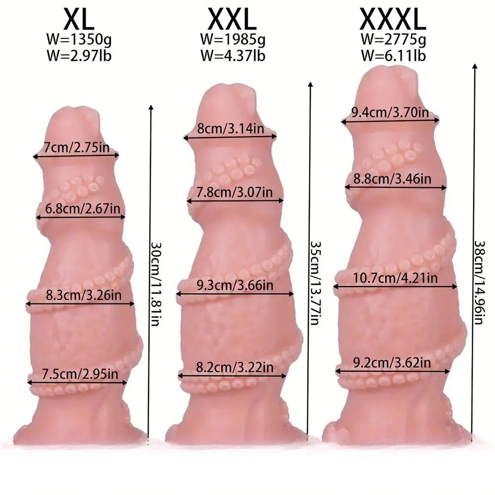 Tentacle Wrap Fantasy Dildo - Big Fantasy Monster Dildo