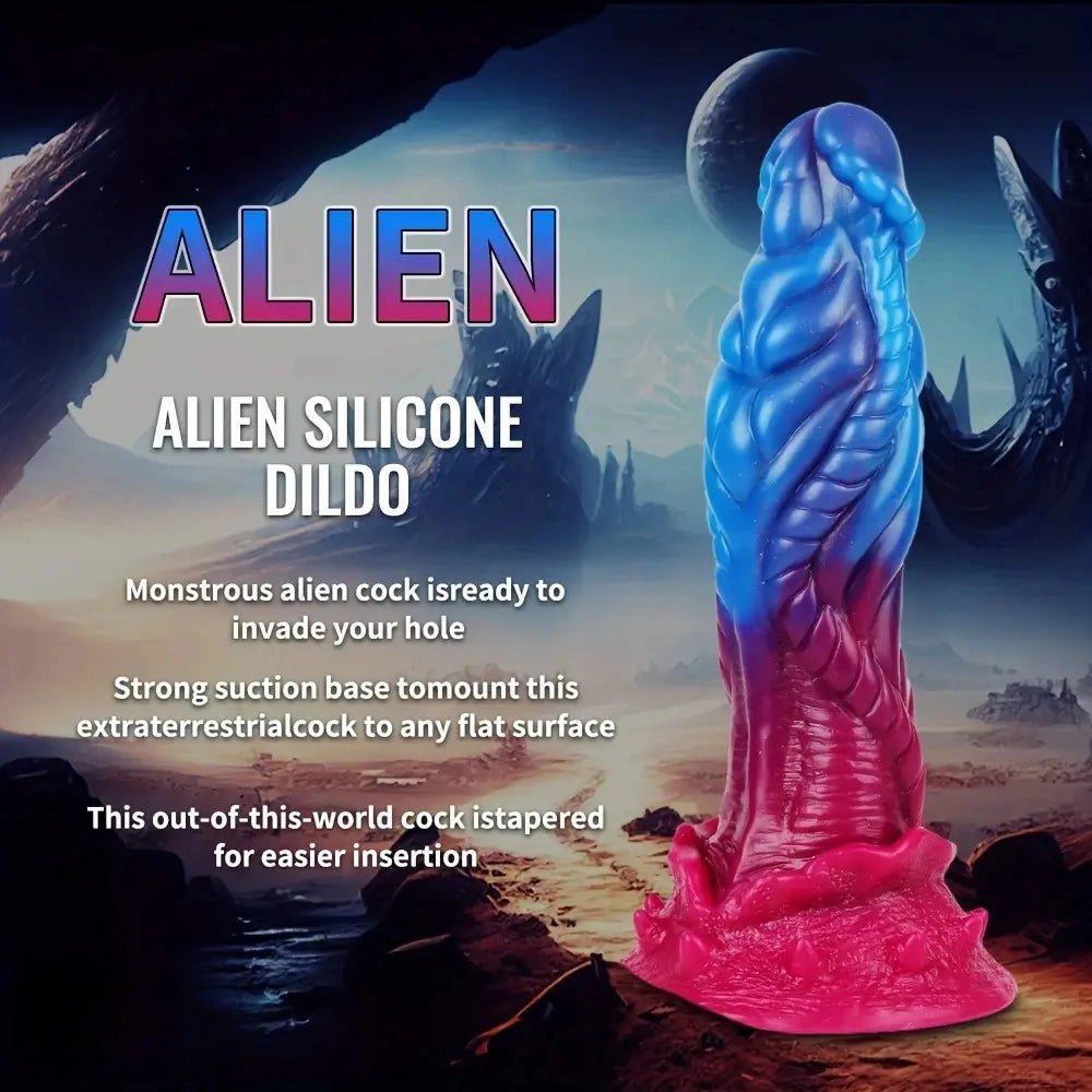 Textured Alien Fantasy Dildo - Silicone Monster Dildo