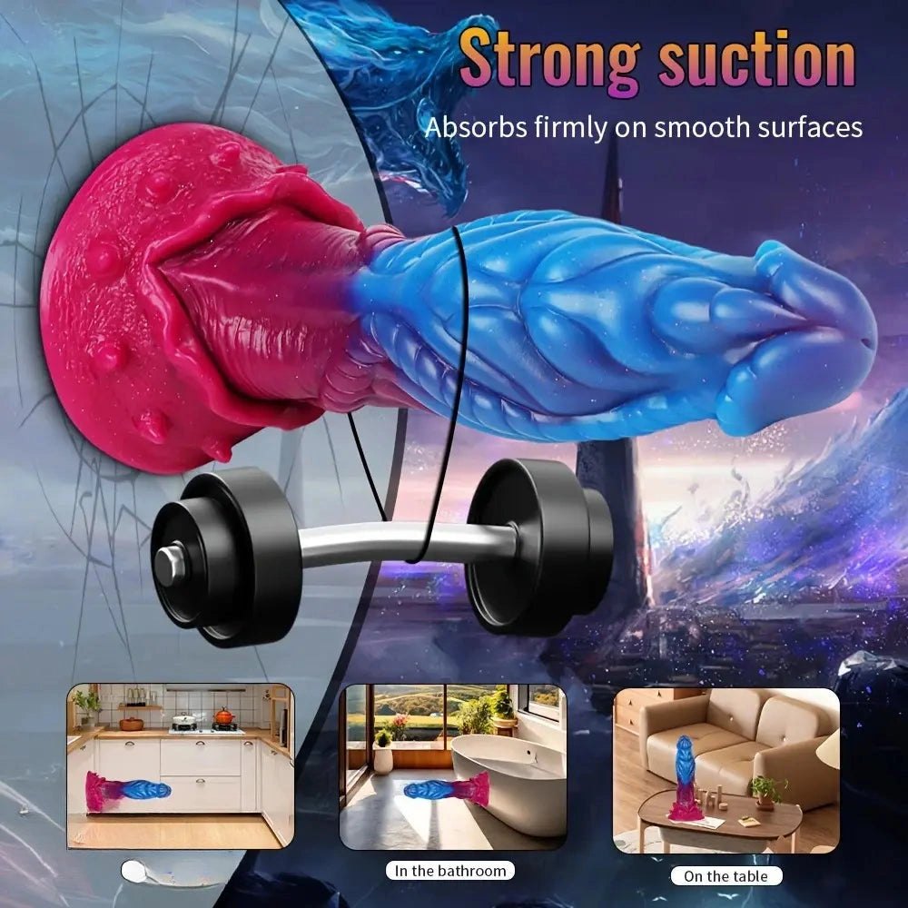 Textured Alien Fantasy Dildo - Silicone Monster Dildo