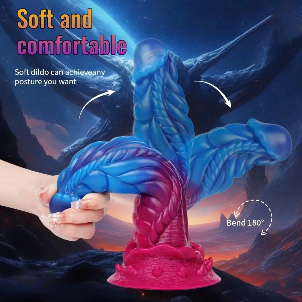 Textured Alien Fantasy Dildo - Silicone Monster Dildo
