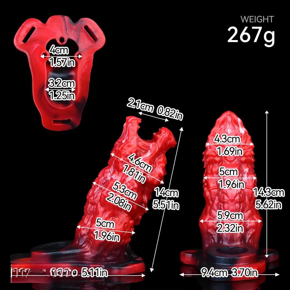 Textured Animal Dildo 5.62in - Silicone Animal Style Dildo