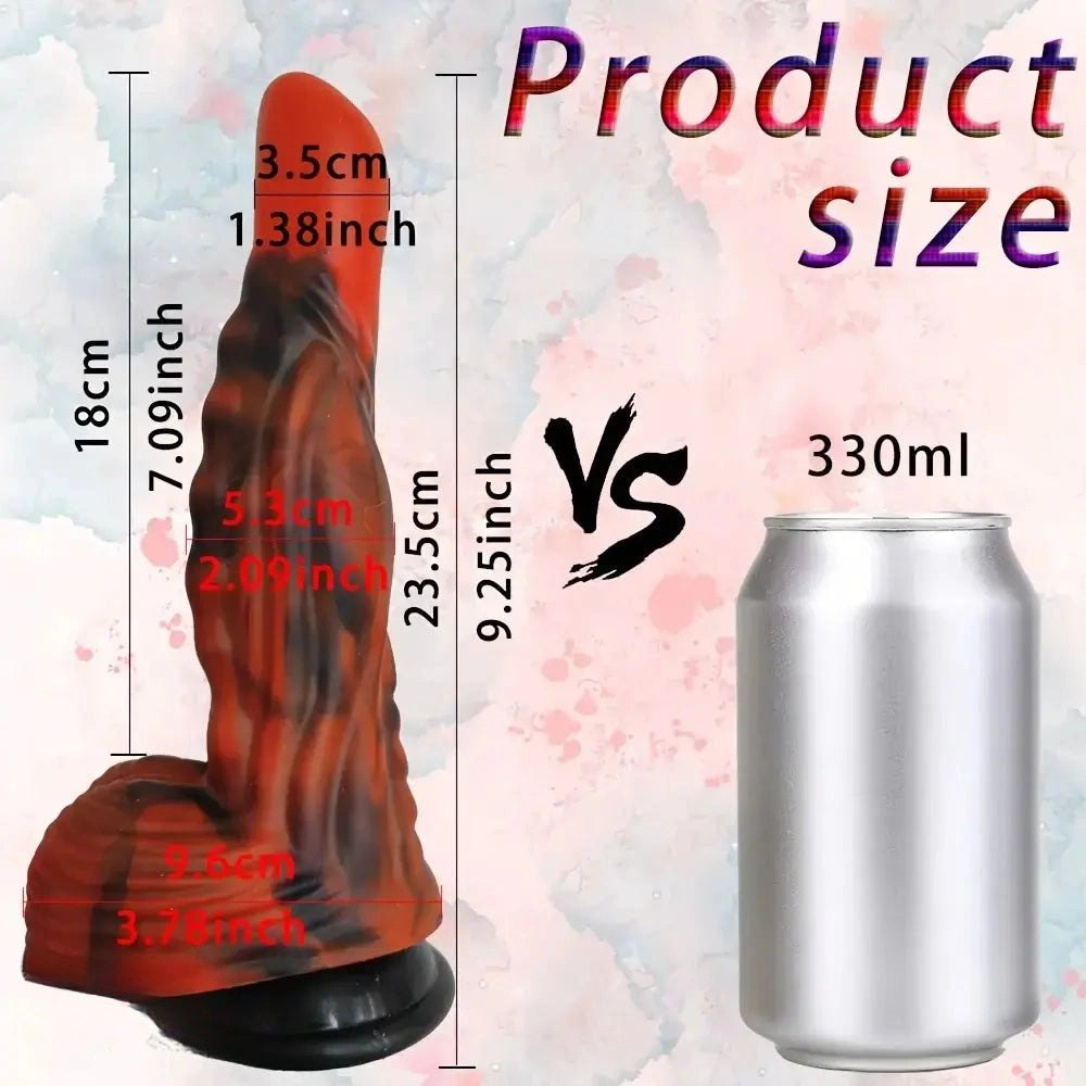 Textured Fantasy Anal Dildo 9.25in - Fantasy Anal Dildo