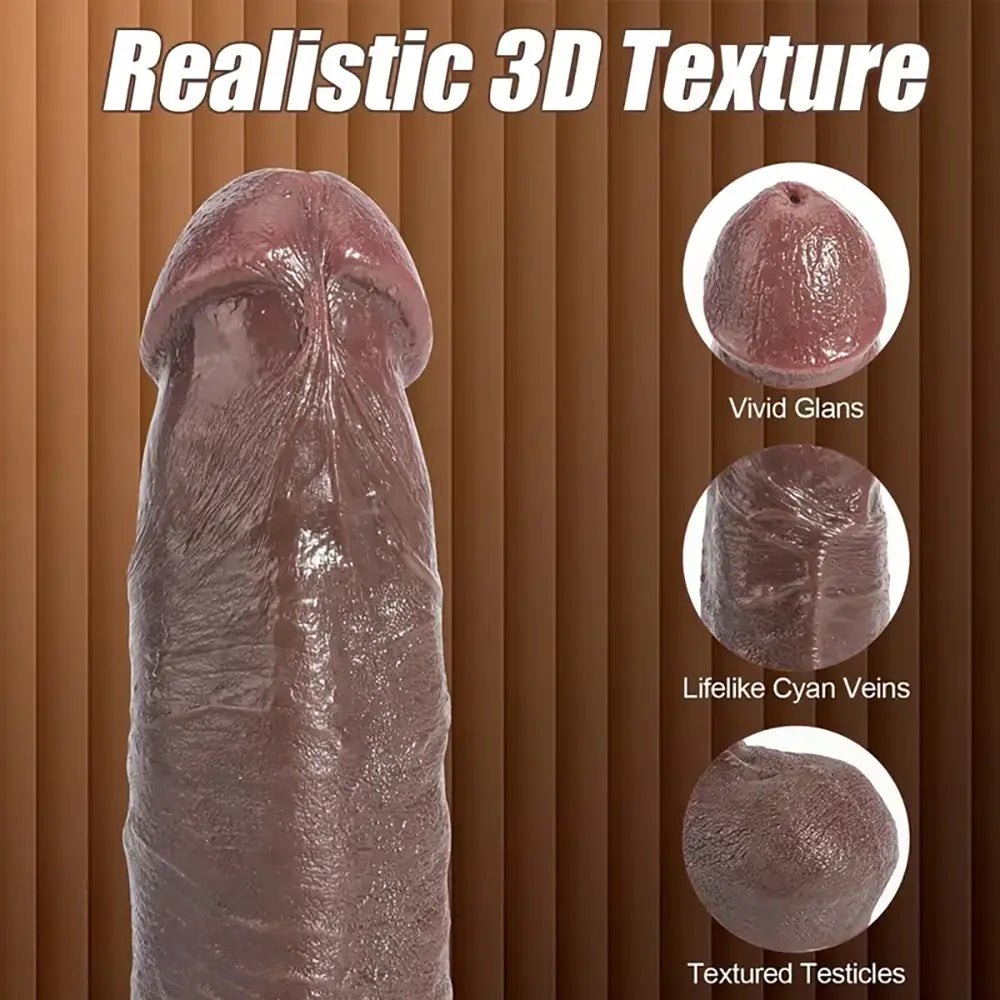 Textured Realistic Dildo 7 in - Silicone Beginner Dildo