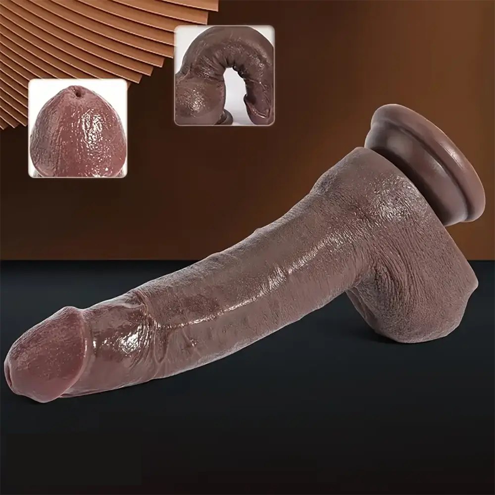 Textured Realistic Dildo 7 in - Silicone Beginner Dildo