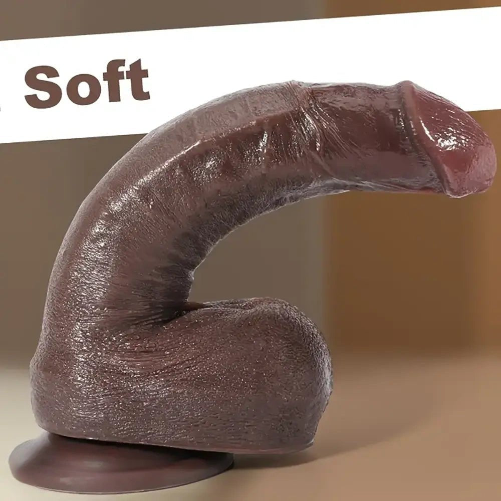Textured Realistic Dildo 7 in - Silicone Beginner Dildo